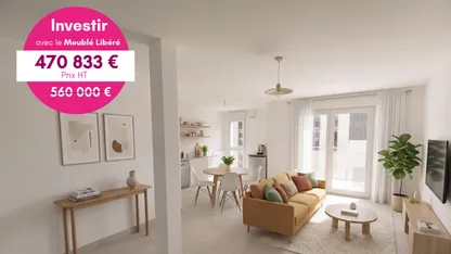 Illustration séjour meublé libéré, appartement hors taxes, Mosaïque à Nantes Sainte-Thérèse (44))